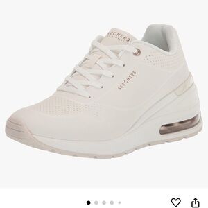 Skechers White Sneakers - 2.5in wedge heel